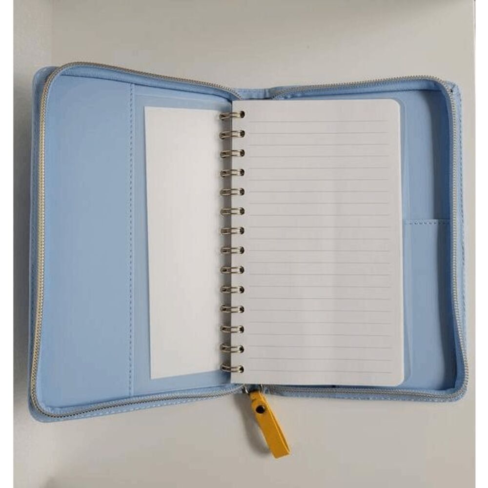 Padded Blue Zip Notes Journal - Picture 14 of 16